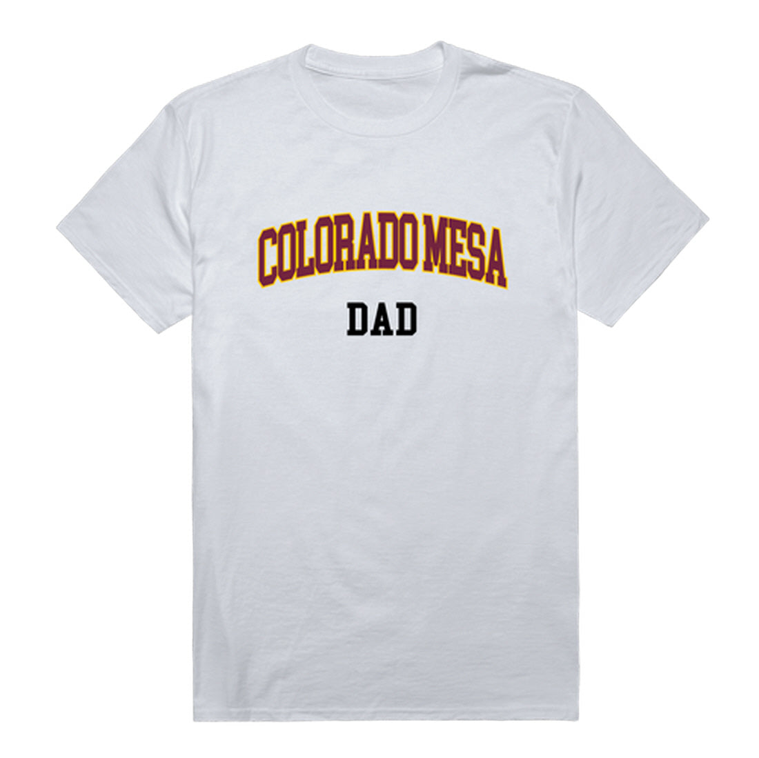 Colorado Mesa University Mavericks Dad Tee T-Shirt - Heather Grey, Small