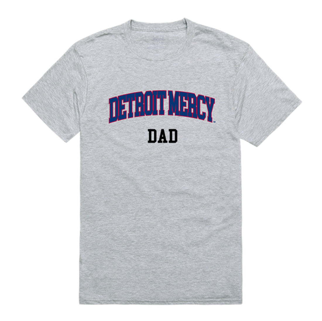 University of Detroit Mercy Titans Dad Tee T-Shirt - Heather Grey, Small