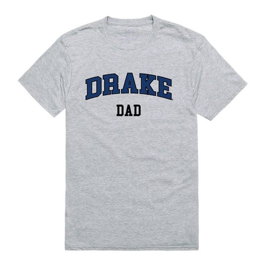 Drake University Bulldogs Dad Tee T-Shirt - Heather Grey, Small