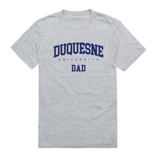 Duquesne University Dukes Dad Tee T-Shirt - Heather Grey, Small