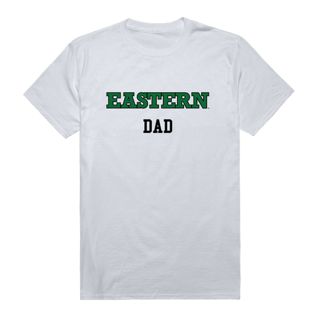 Eastern Michigan University Eagles Dad Tee T-Shirt - Heather Grey, Small