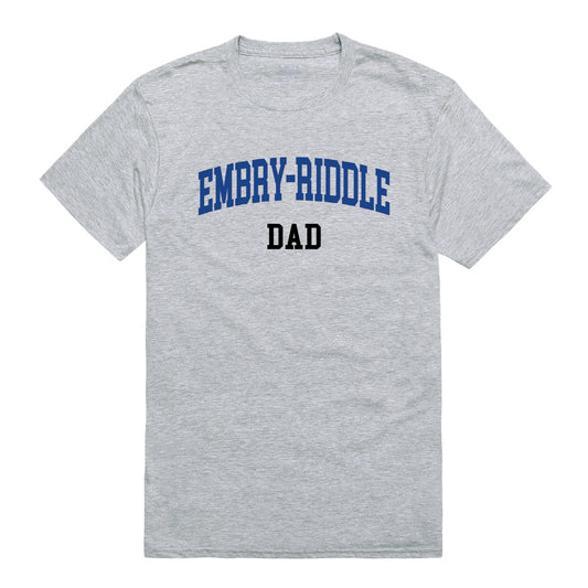 ERAU Embry–Riddle Aeronautical University Eagles Dad Tee T-Shirt - Heather Grey, Small