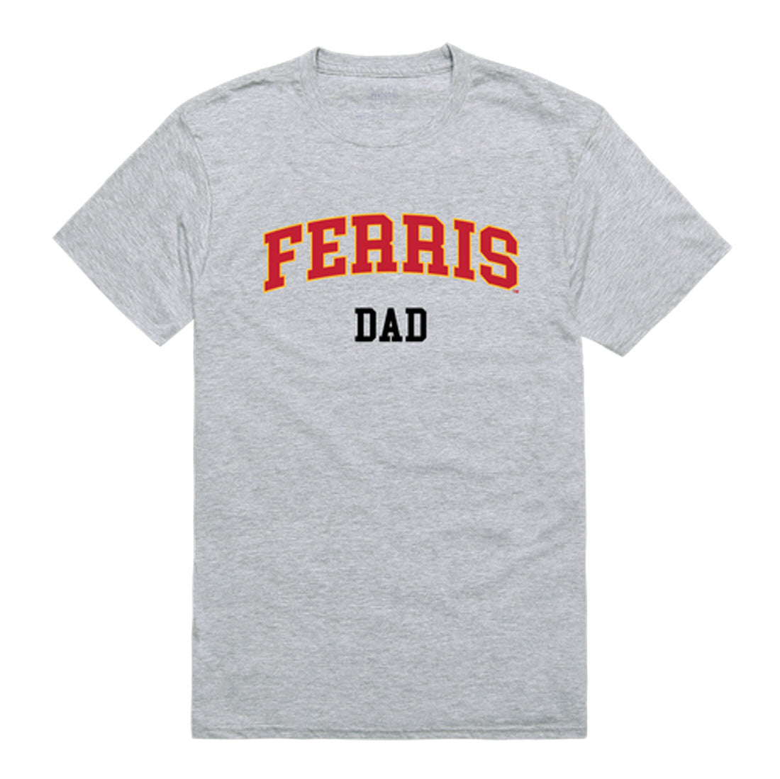 Ferris State University Bulldogs Dad Tee T-Shirt - Heather Grey, Small