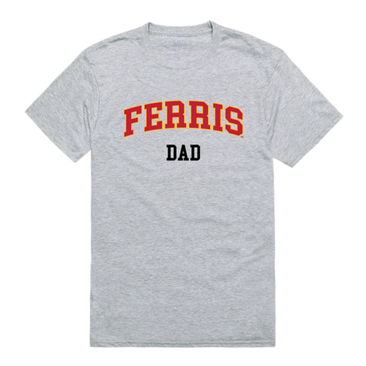 Ferris State University Bulldogs Dad Tee T-Shirt - Heather Grey, Small