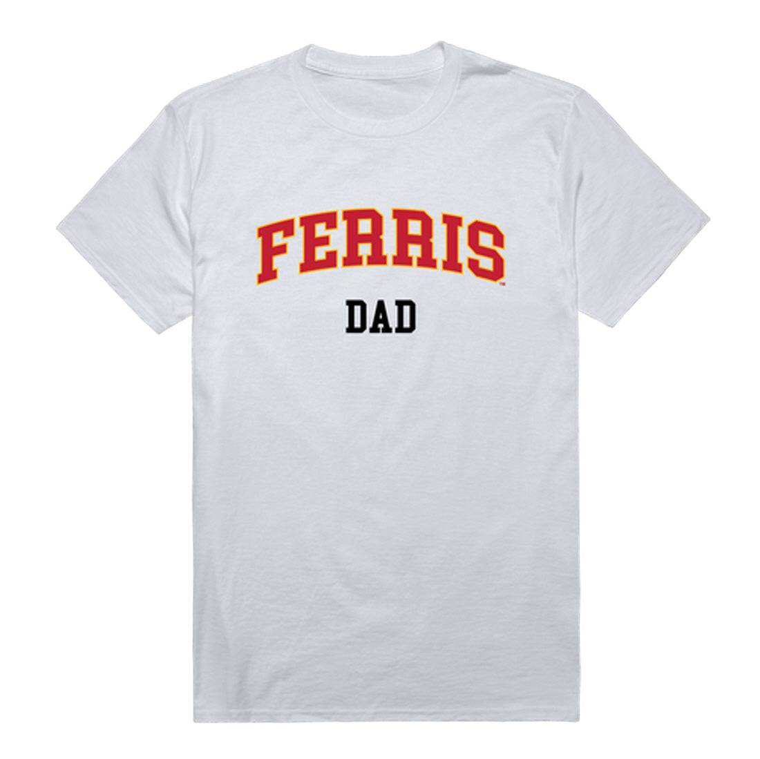 Ferris State University Bulldogs Dad Tee T-Shirt - Heather Grey, Small