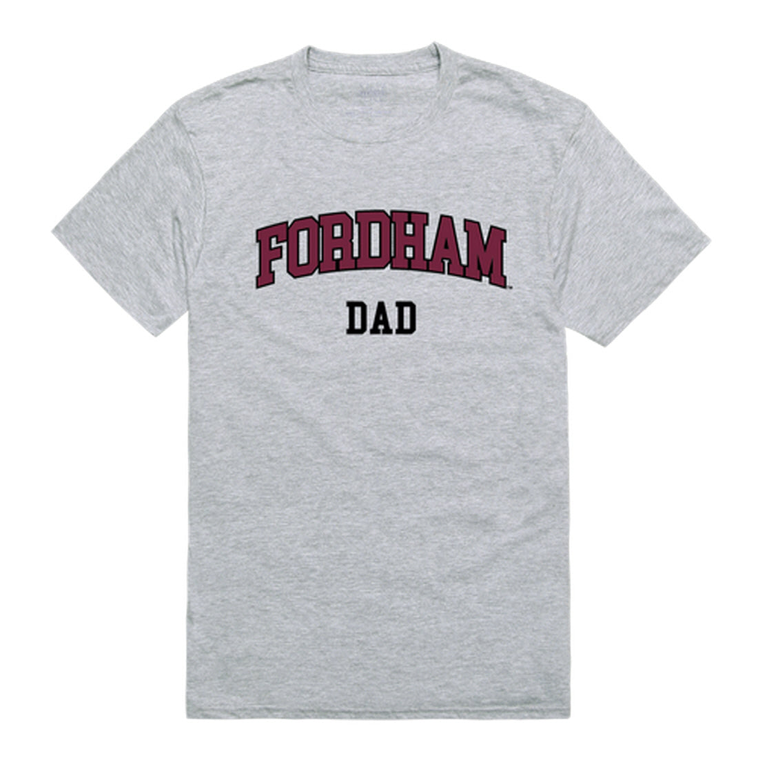 Fordham University Rams Dad Tee T-Shirt - Heather Grey, Small