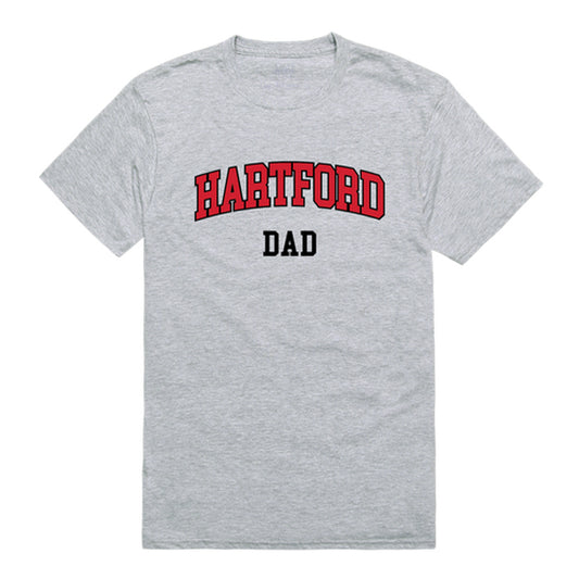 University of Hartford Hawks Dad Tee T-Shirt - Heather Grey, Small