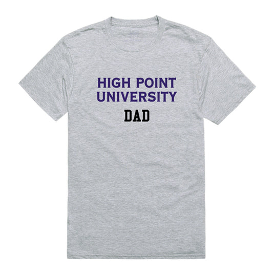 High Point University Panthers Dad Tee T-Shirt - Heather Grey, Small