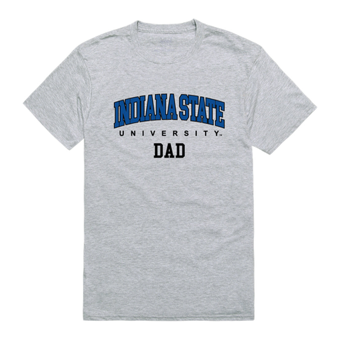 Indiana State University Sycamores Dad Tee T-Shirt - Heather Grey, Small