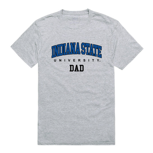 Indiana State University Sycamores Dad Tee T-Shirt - Heather Grey, Small