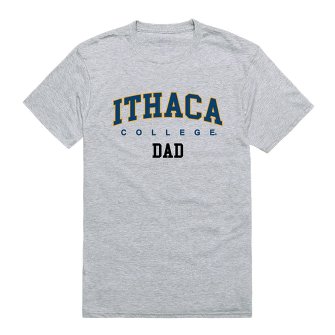 Ithaca College Bombers Dad Tee T-Shirt - Heather Grey, Small