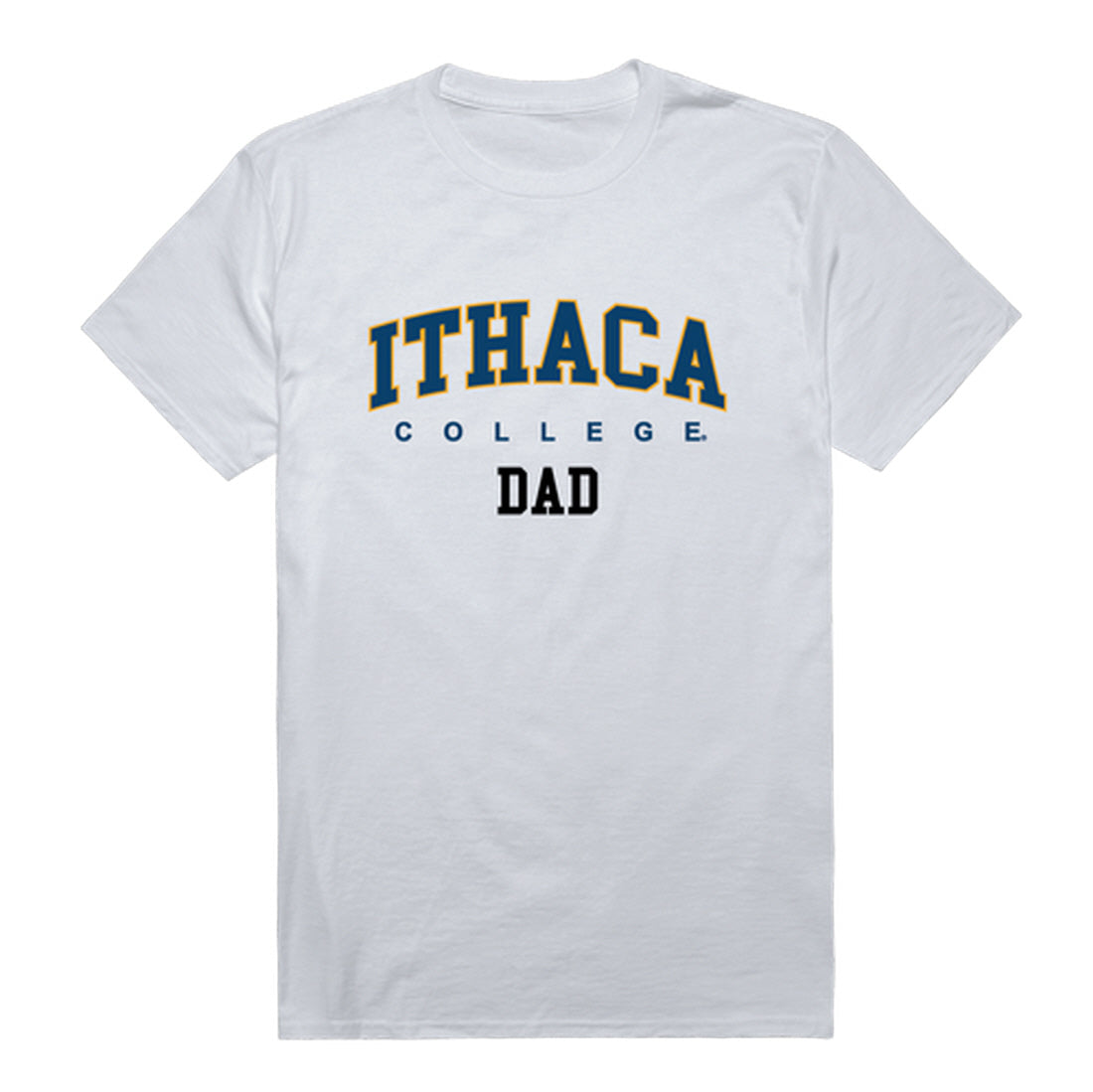 Ithaca College Bombers Dad Tee T-Shirt - Heather Grey, Small