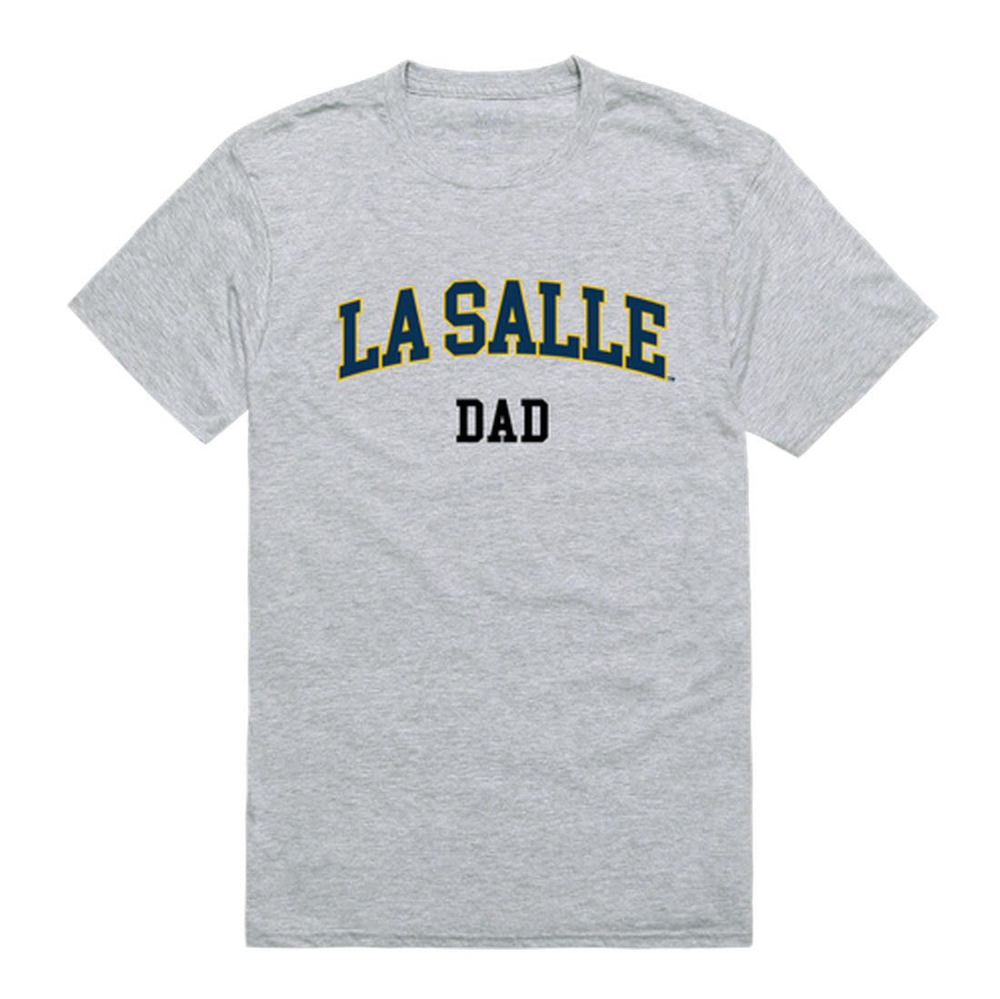 La Salle University Explorers Dad Tee T-Shirt - Heather Grey, Small