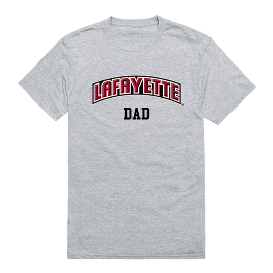 Lafayette College Leopards Dad Tee T-Shirt - Heather Grey, Small