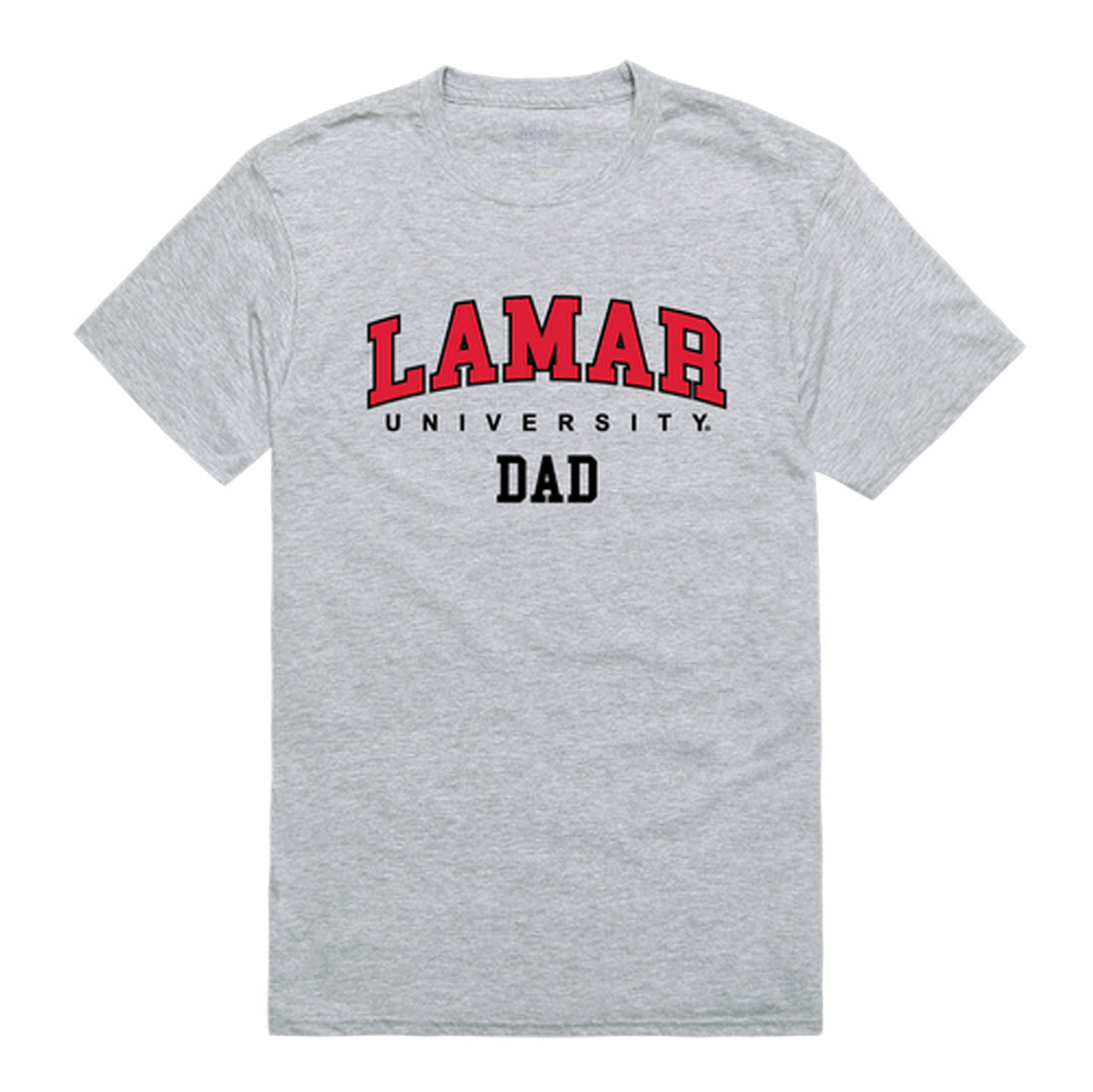 Lamar University Cardinals Dad Tee T-Shirt - Heather Grey, Small