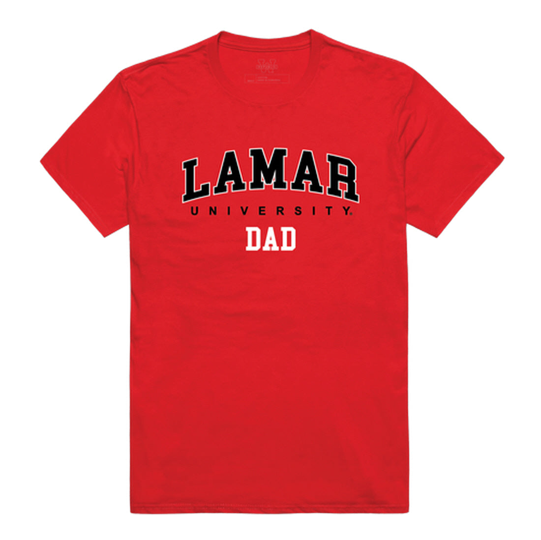 Lamar University Cardinals Dad Tee T-Shirt - Heather Grey, Small