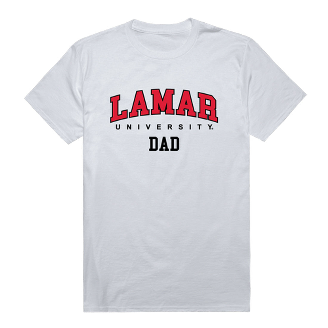 Lamar University Cardinals Dad Tee T-Shirt - Heather Grey, Small