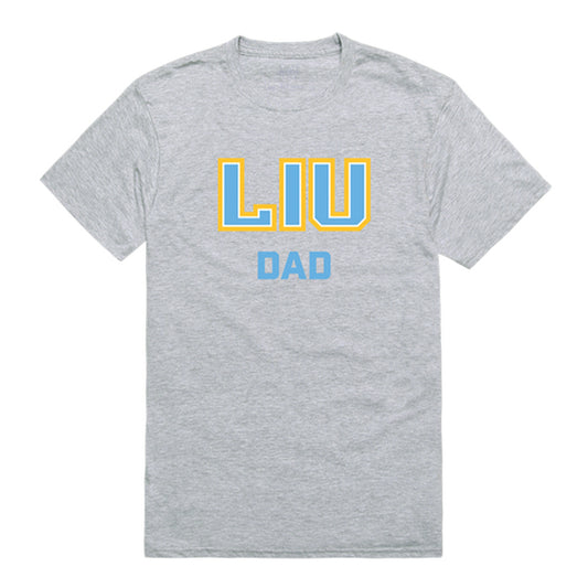 Long Island University Dad Tee T-Shirt - Heather Grey, Small