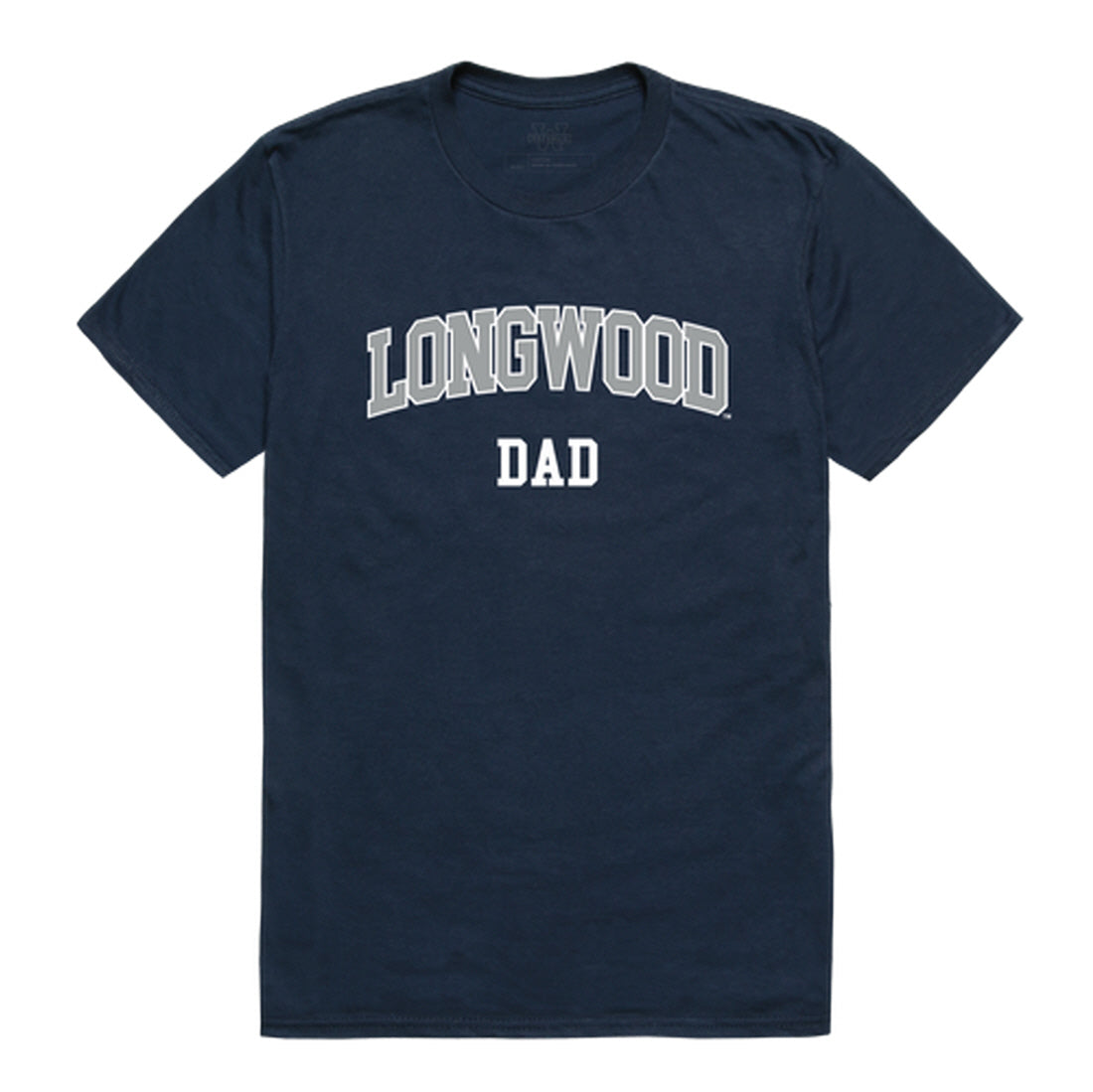 Longwood University Lancers Dad Tee T-Shirt - Heather Grey, Small