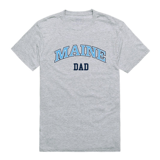 University of Maine Black Bears Dad Tee T-Shirt - Heather Grey, Small