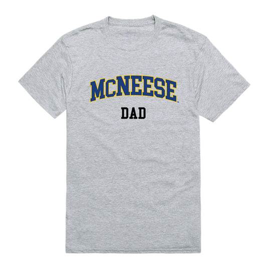 McNeese State University Cowboys Dad Tee T-Shirt - Heather Grey, Small