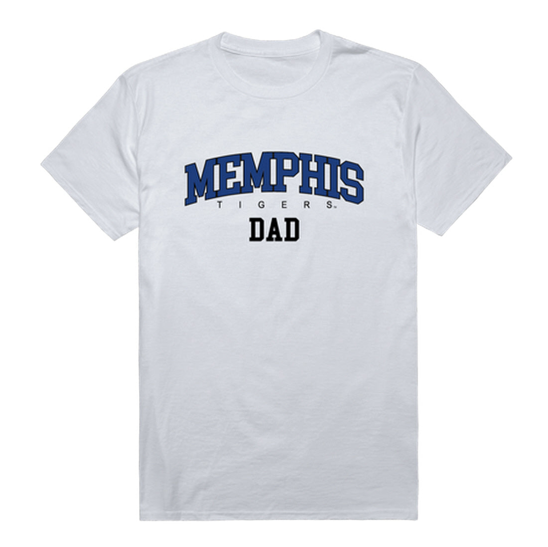 University of Memphis Dad Tee T-Shirt - Heather Grey, Small