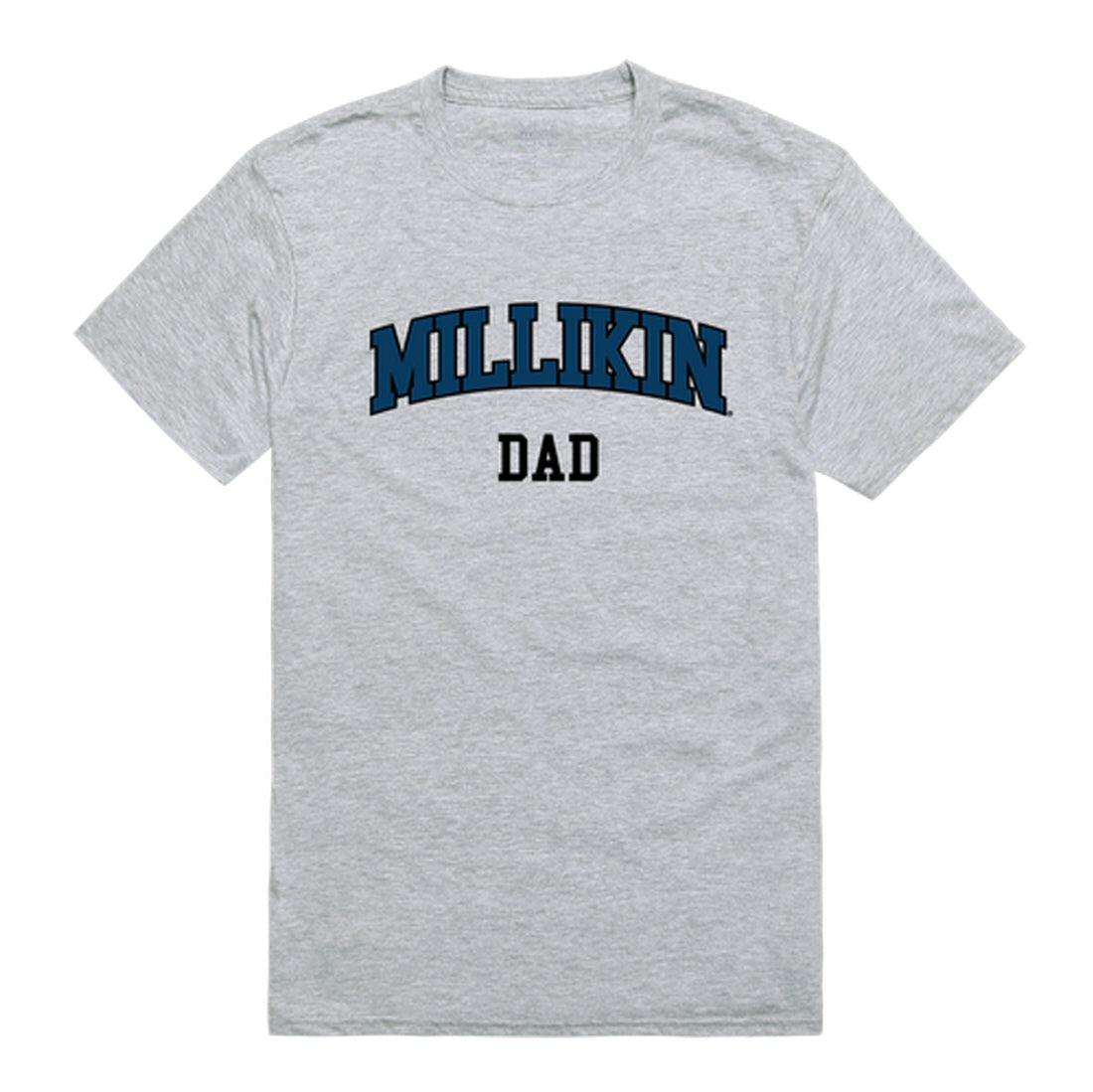 Millikin University Big Blue Dad Tee T-Shirt - Heather Grey, Small