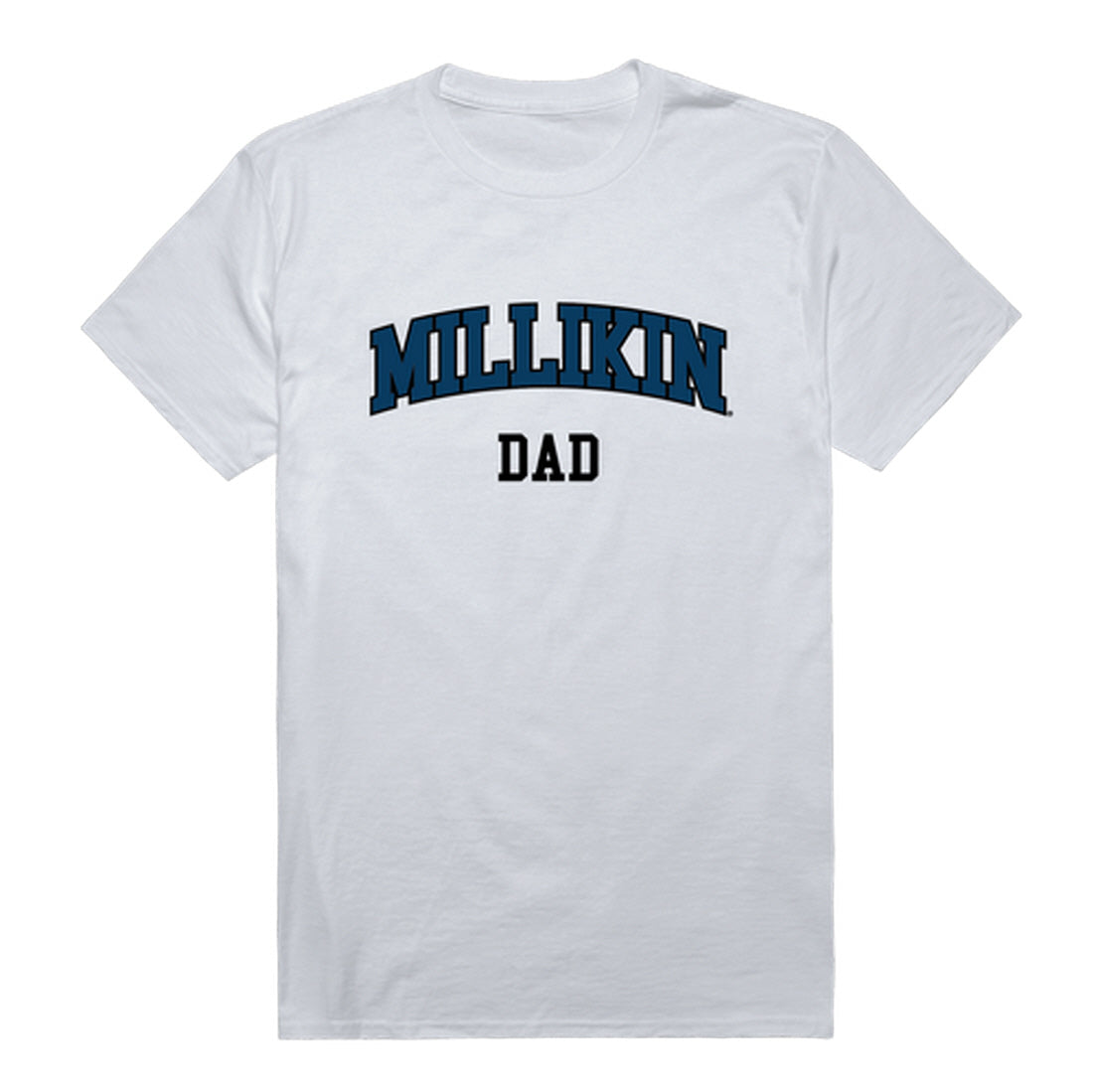 Millikin University Big Blue Dad Tee T-Shirt - Heather Grey, Small