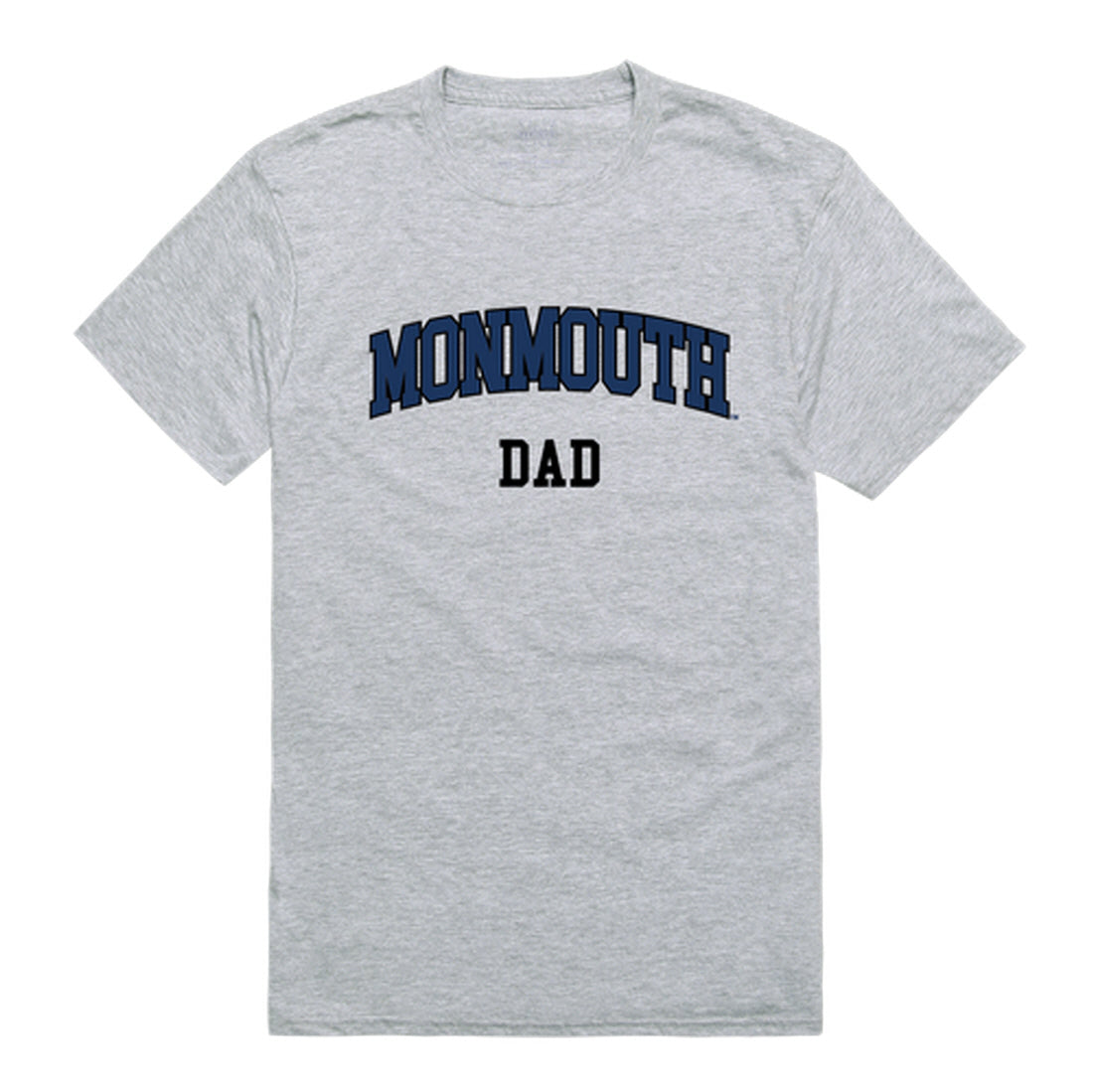 Monmouth University Hawks Dad Tee T-Shirt - Heather Grey, Small