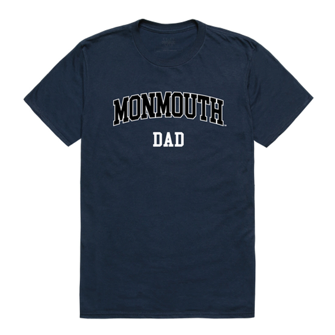 Monmouth University Hawks Dad Tee T-Shirt - Heather Grey, Small