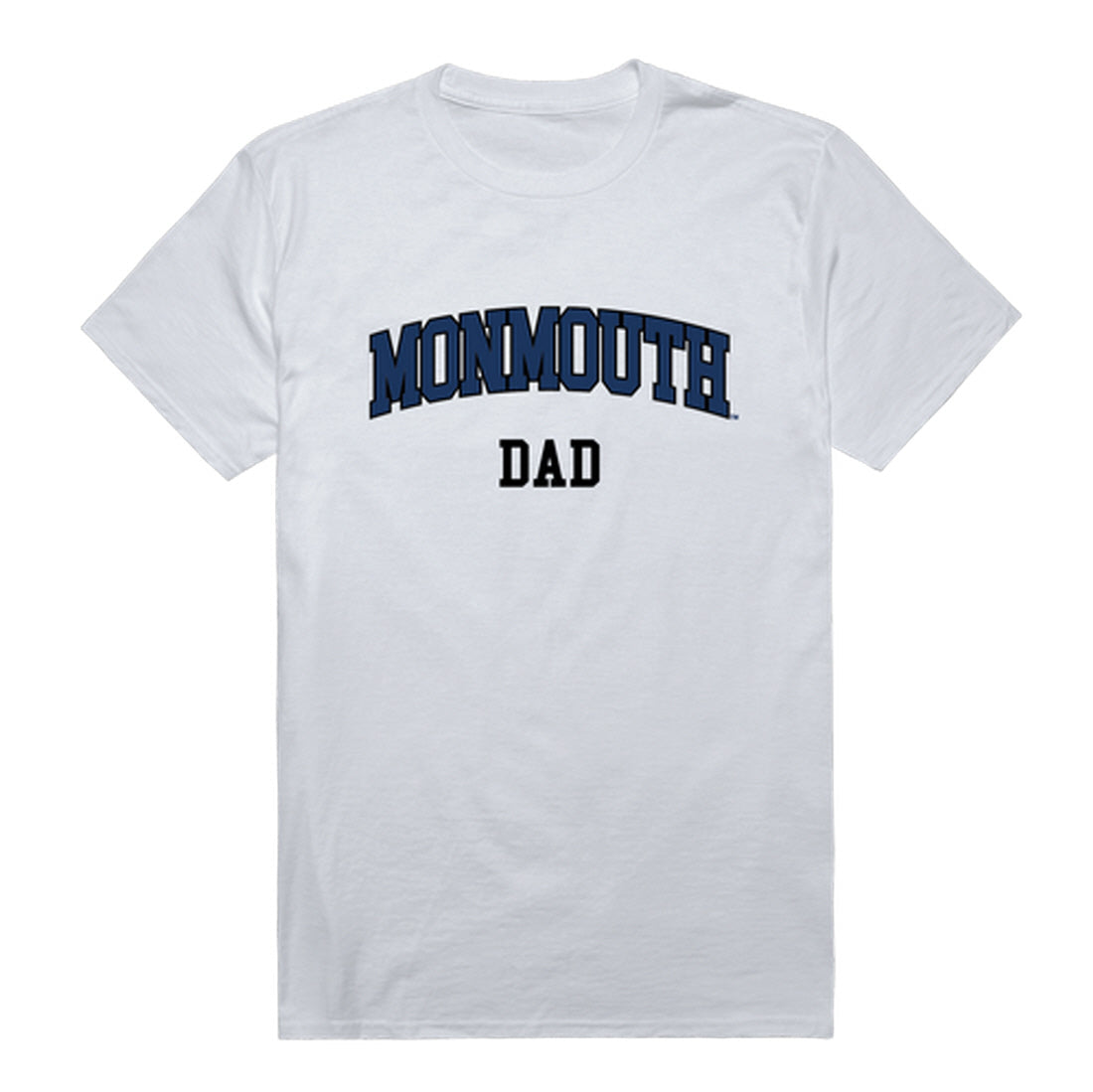 Monmouth University Hawks Dad Tee T-Shirt - Heather Grey, Small