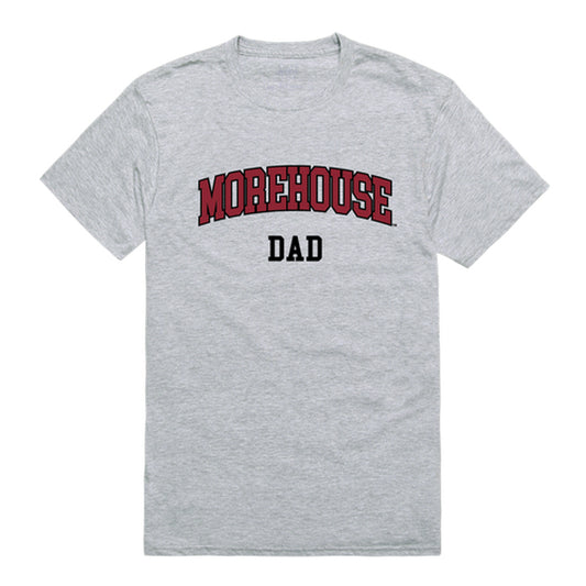 Morehouse College Maroon Tigers Dad Tee T-Shirt - Heather Grey, Small