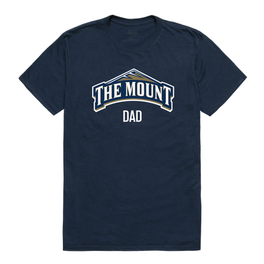 Mount St. Mary's University Mountaineers Dad Tee T-Shirt - Heather Grey, Small