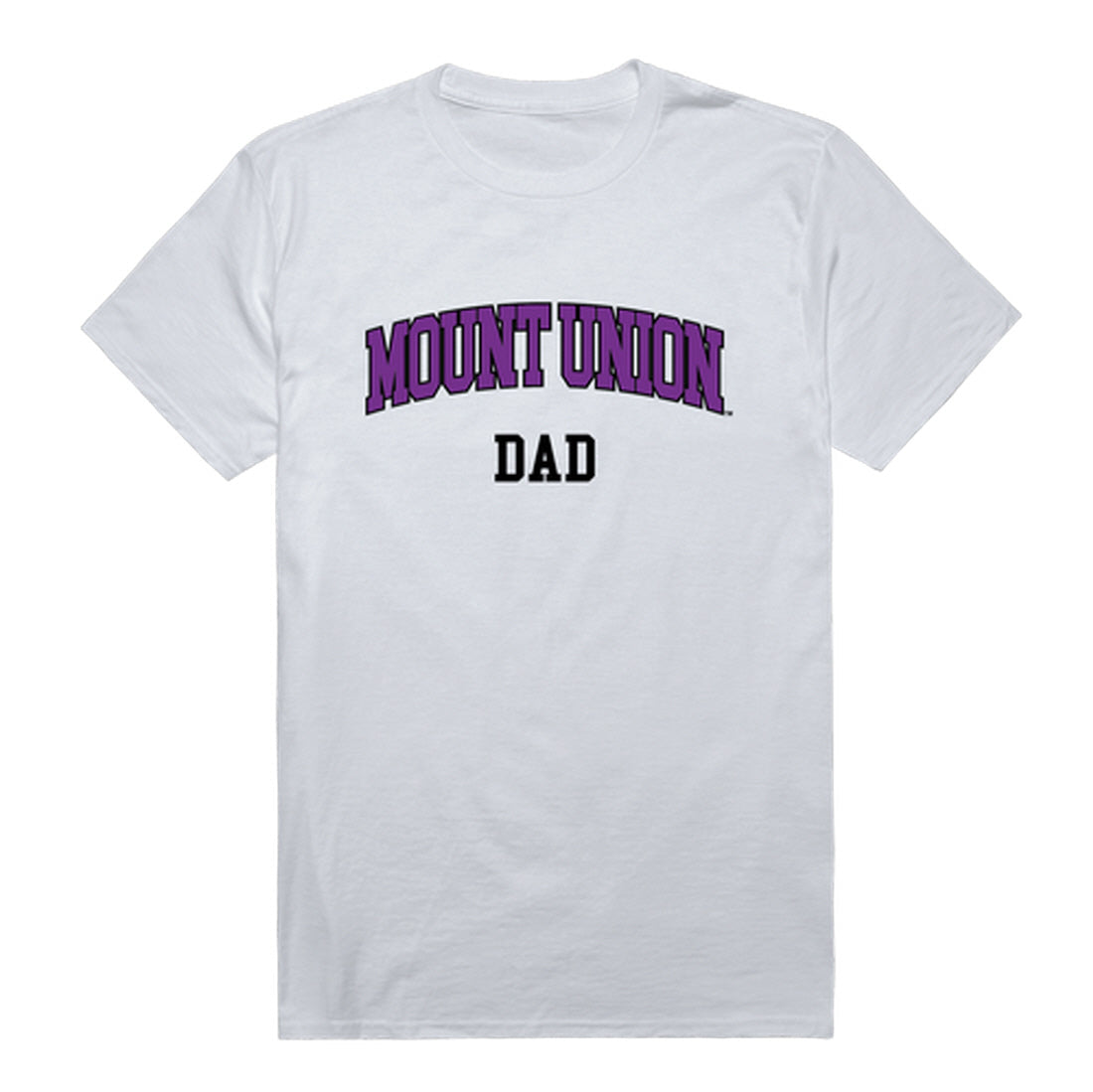 University of Mount Union Purple Raiders Dad Tee T-Shirt - Heather Grey, Small