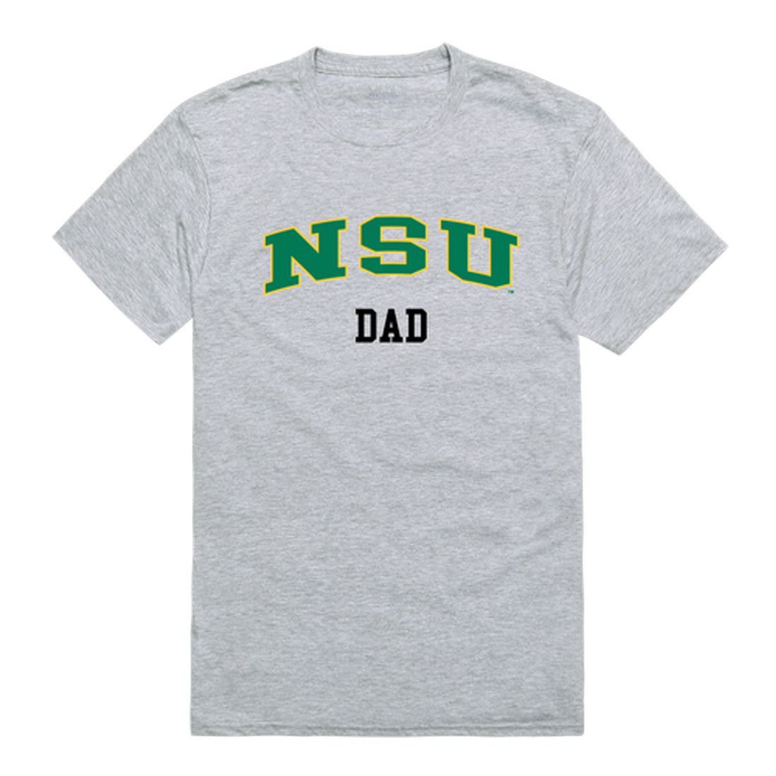 Norfolk State University Spartans Dad Tee T-Shirt - Heather Grey, Small