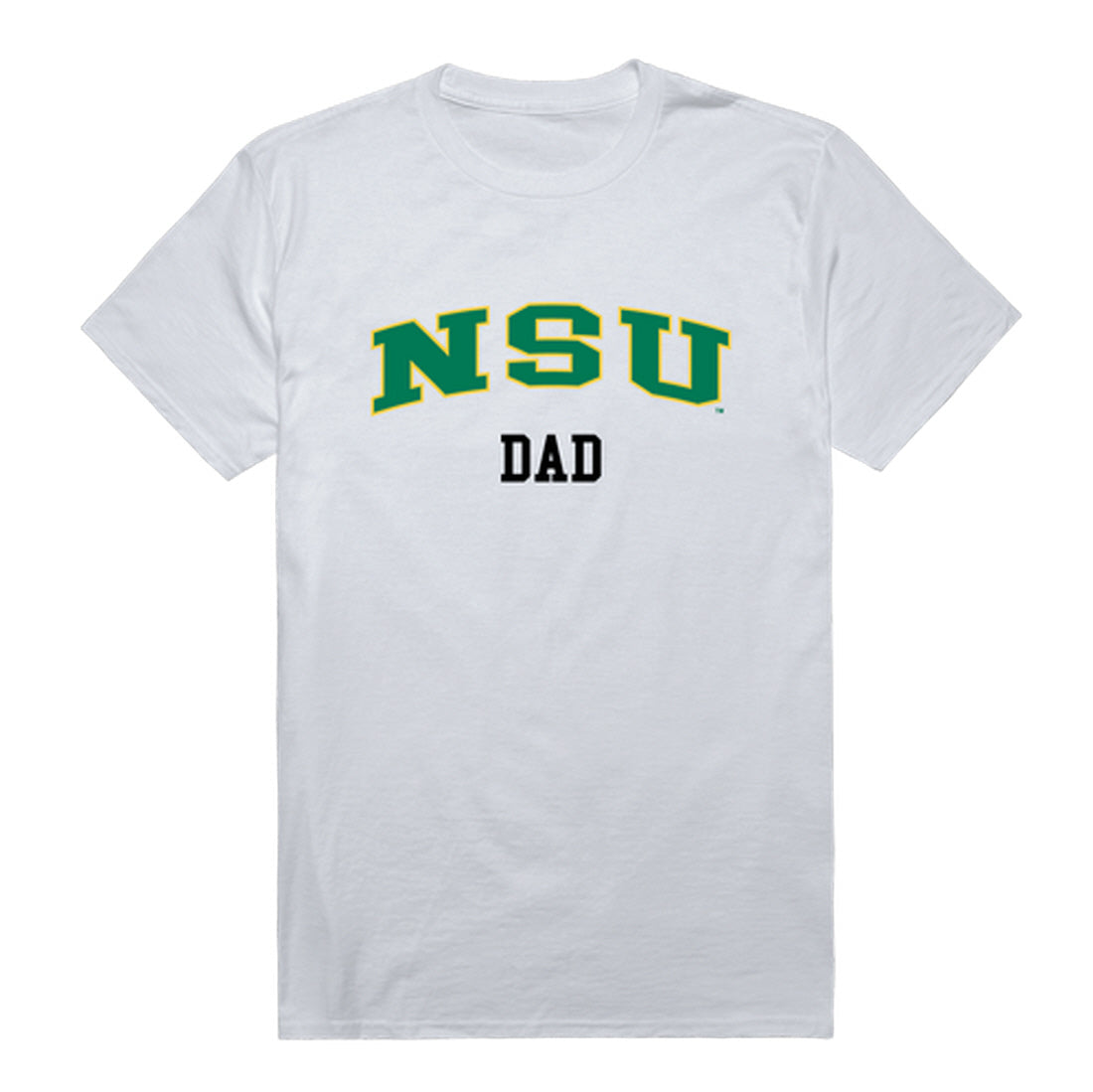 Norfolk State University Spartans Dad Tee T-Shirt - Heather Grey, Small