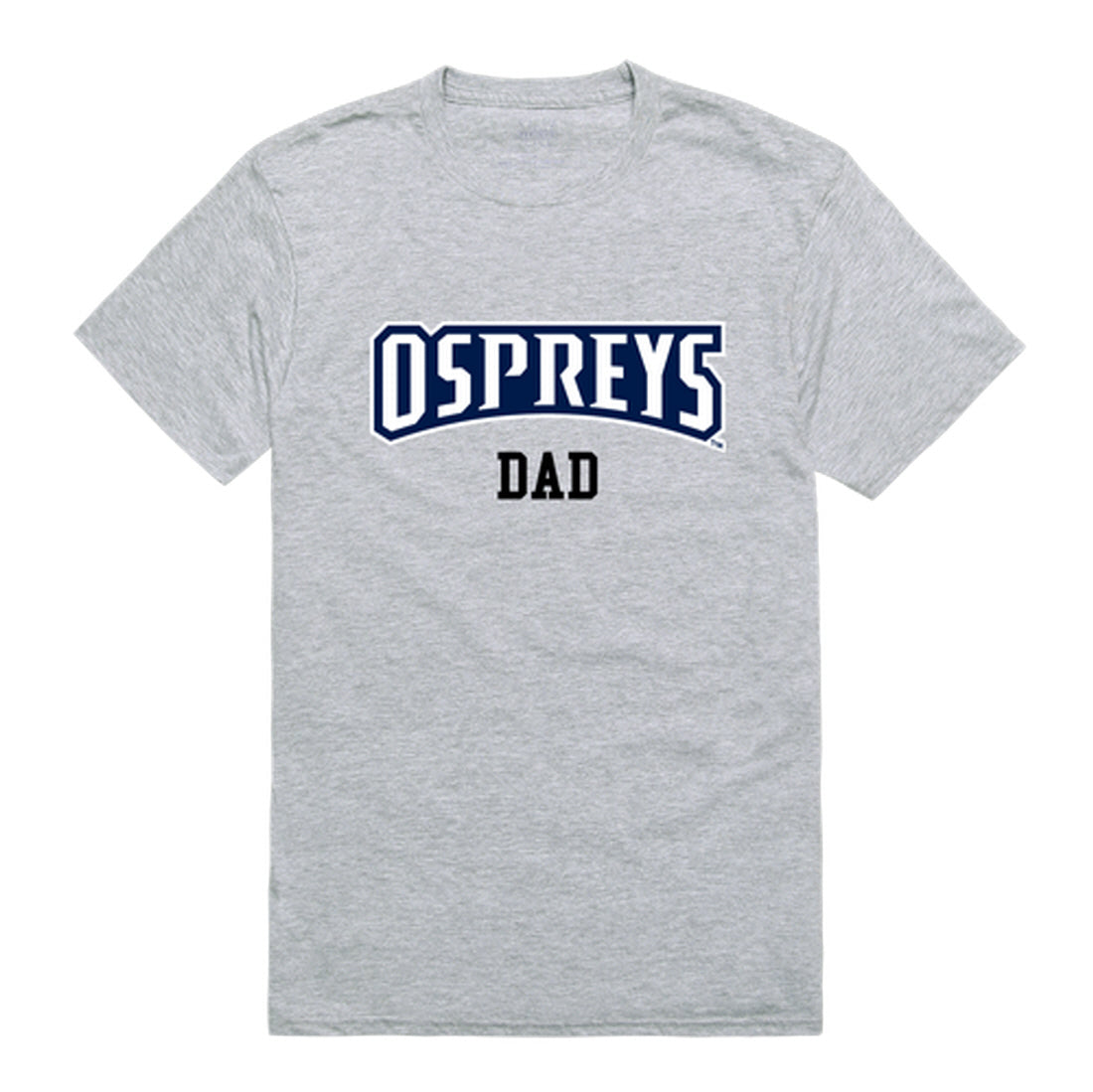 University of North Florida Ospreys Dad Tee T-Shirt - Heather Grey, Small