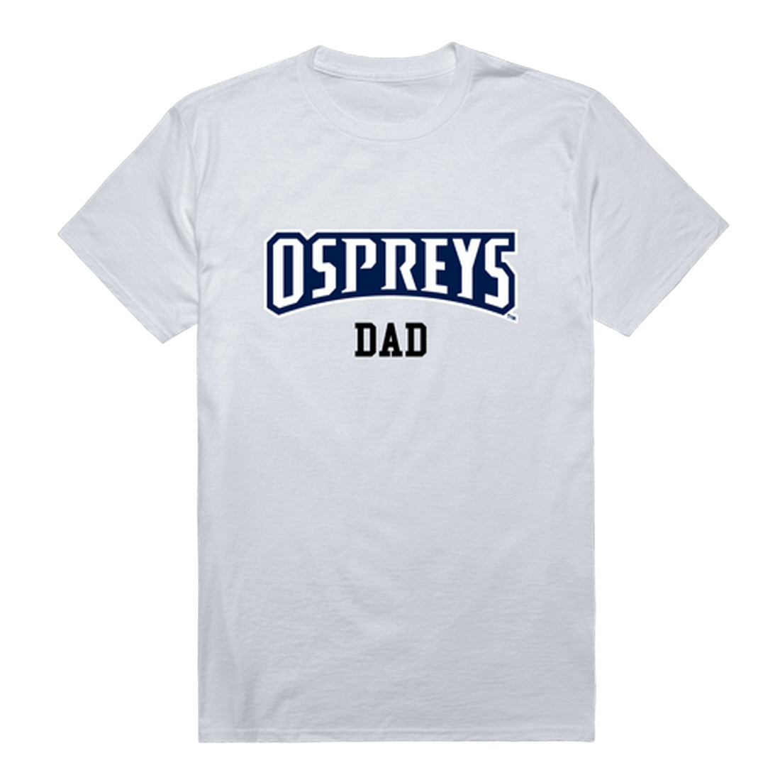 University of North Florida Ospreys Dad Tee T-Shirt - Heather Grey, Small