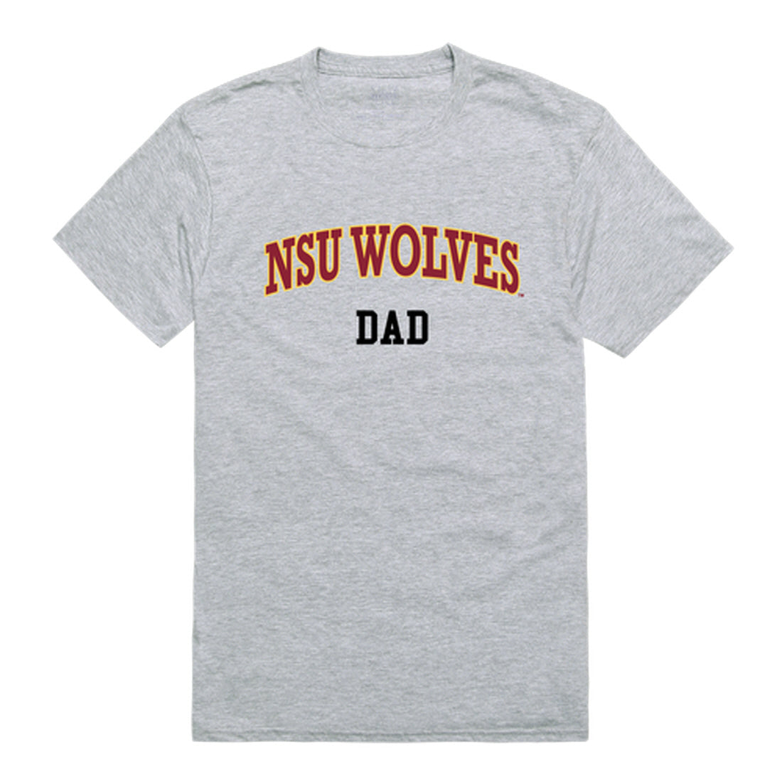 Northern State University Foundation Wolves Dad Tee T-Shirt - Heather Grey, Small