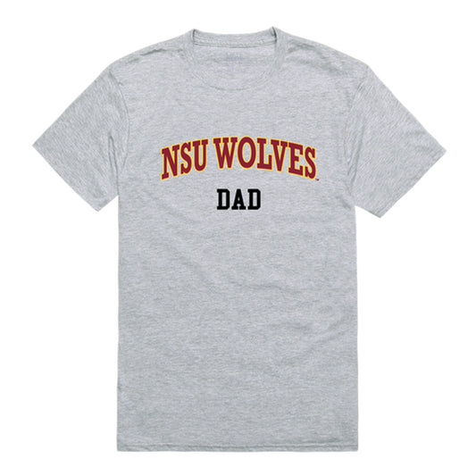 Northern State University Foundation Wolves Dad Tee T-Shirt - Heather Grey, Small