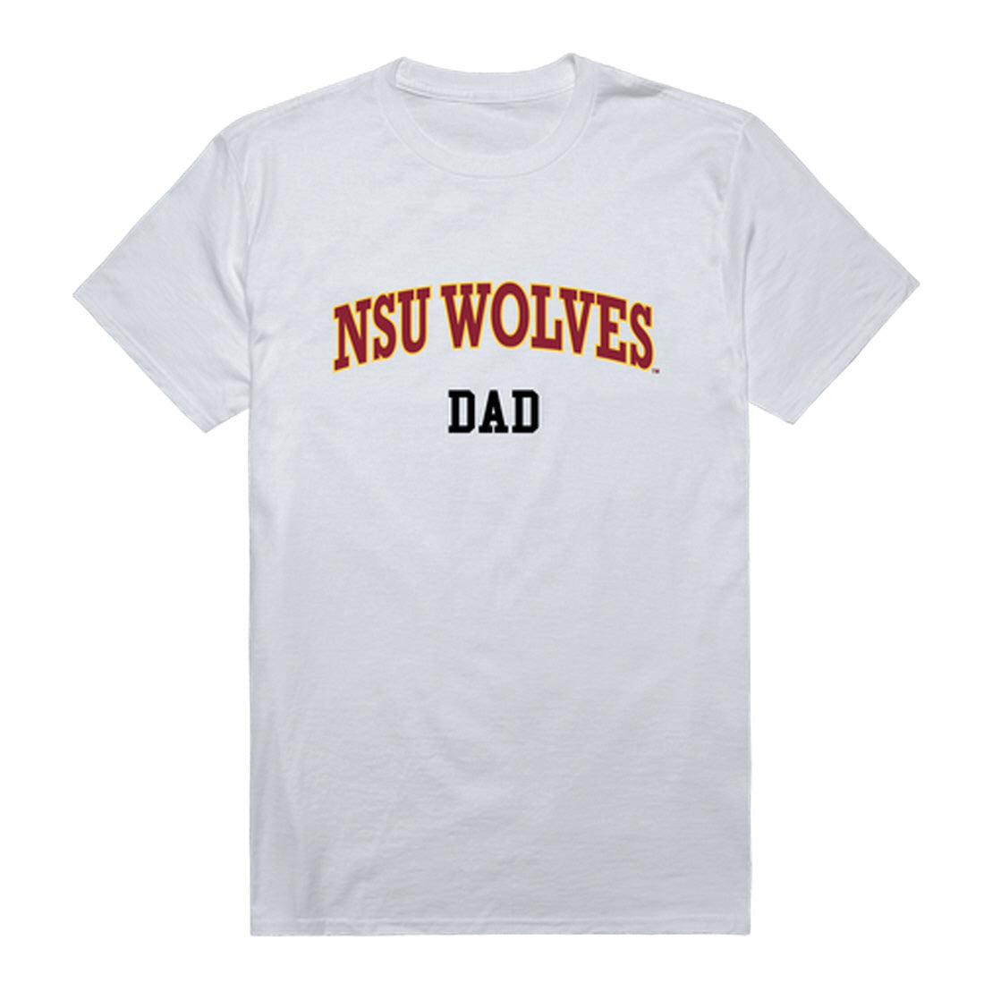 Northern State University Foundation Wolves Dad Tee T-Shirt - Heather Grey, Small