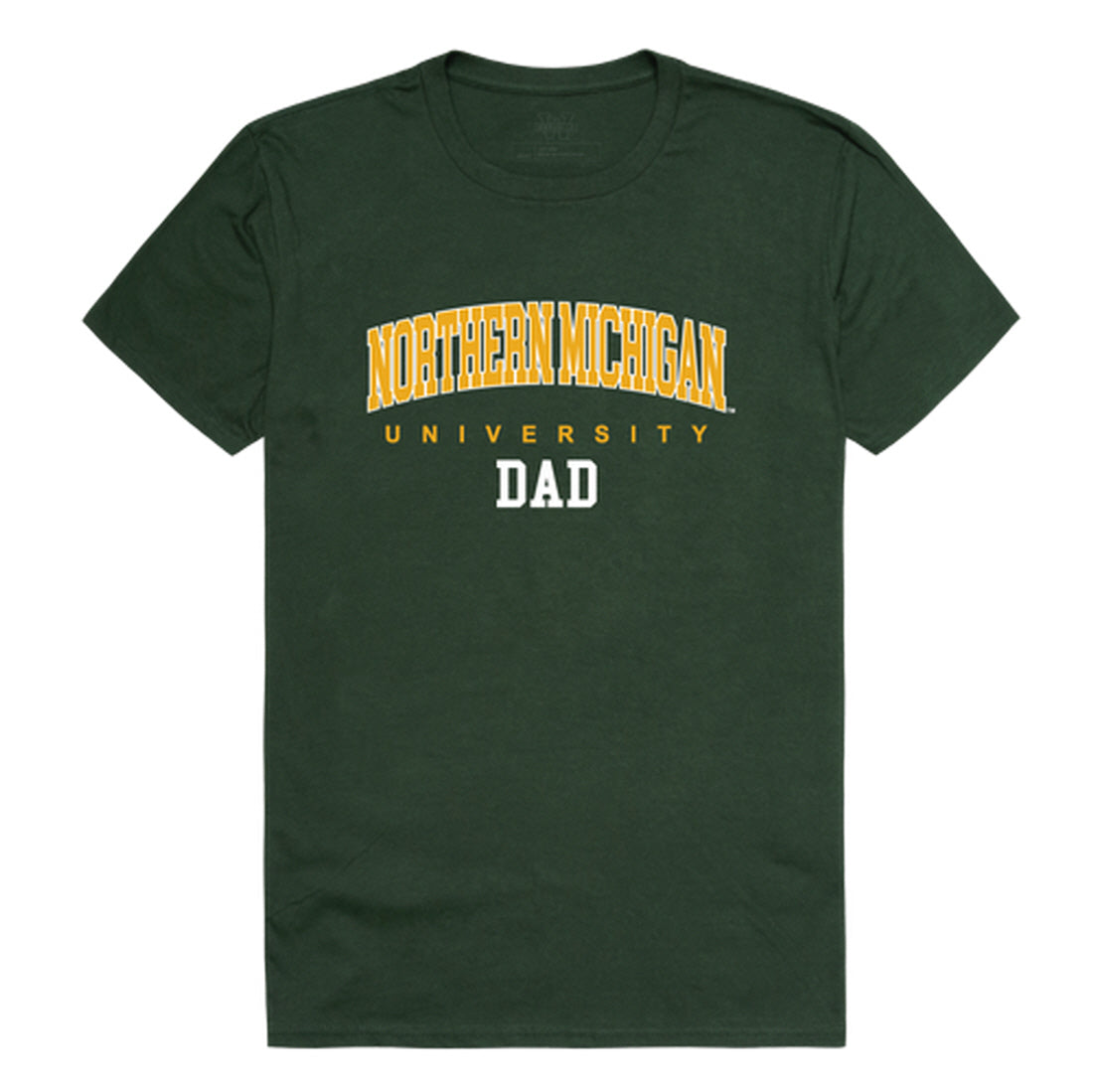 NMU Northern Michigan University Wildcats Dad Tee T-Shirt - Forest Green, Small