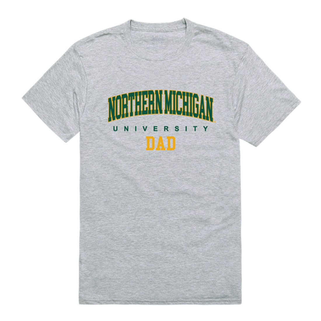 NMU Northern Michigan University Wildcats Dad Tee T-Shirt - Forest Green, Small