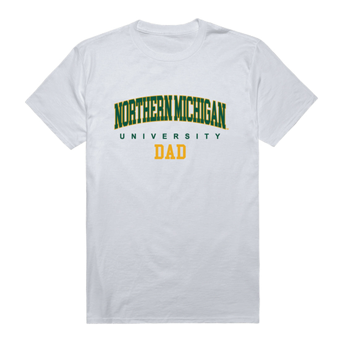 NMU Northern Michigan University Wildcats Dad Tee T-Shirt - Forest Green, Small