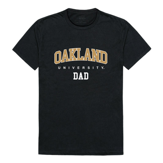 Oakland University Golden Grizzlies Dad Tee T-Shirt - Black, Small