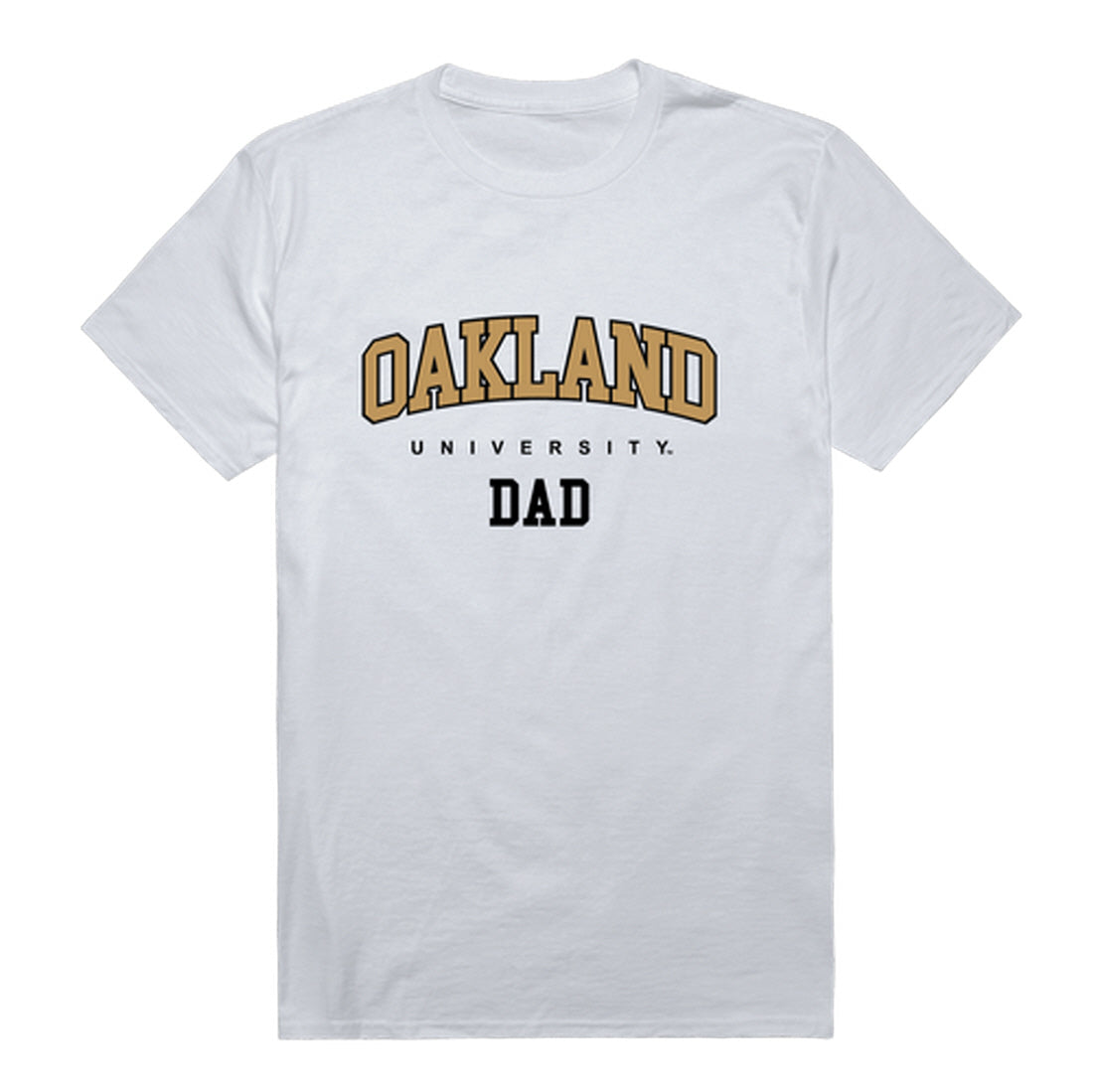 Oakland University Golden Grizzlies Dad Tee T-Shirt - Black, Small