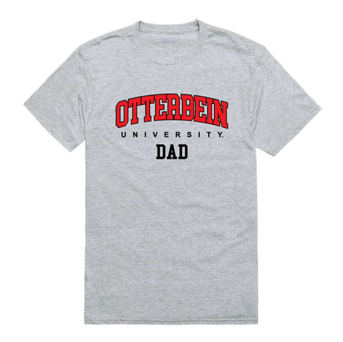 Otterbein University Cardinals Dad Tee T-Shirt - Heather Grey, Small