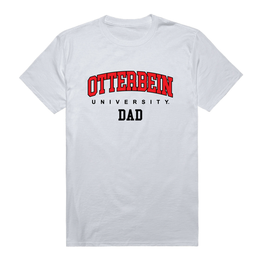 Otterbein University Cardinals Dad Tee T-Shirt - Heather Grey, Small