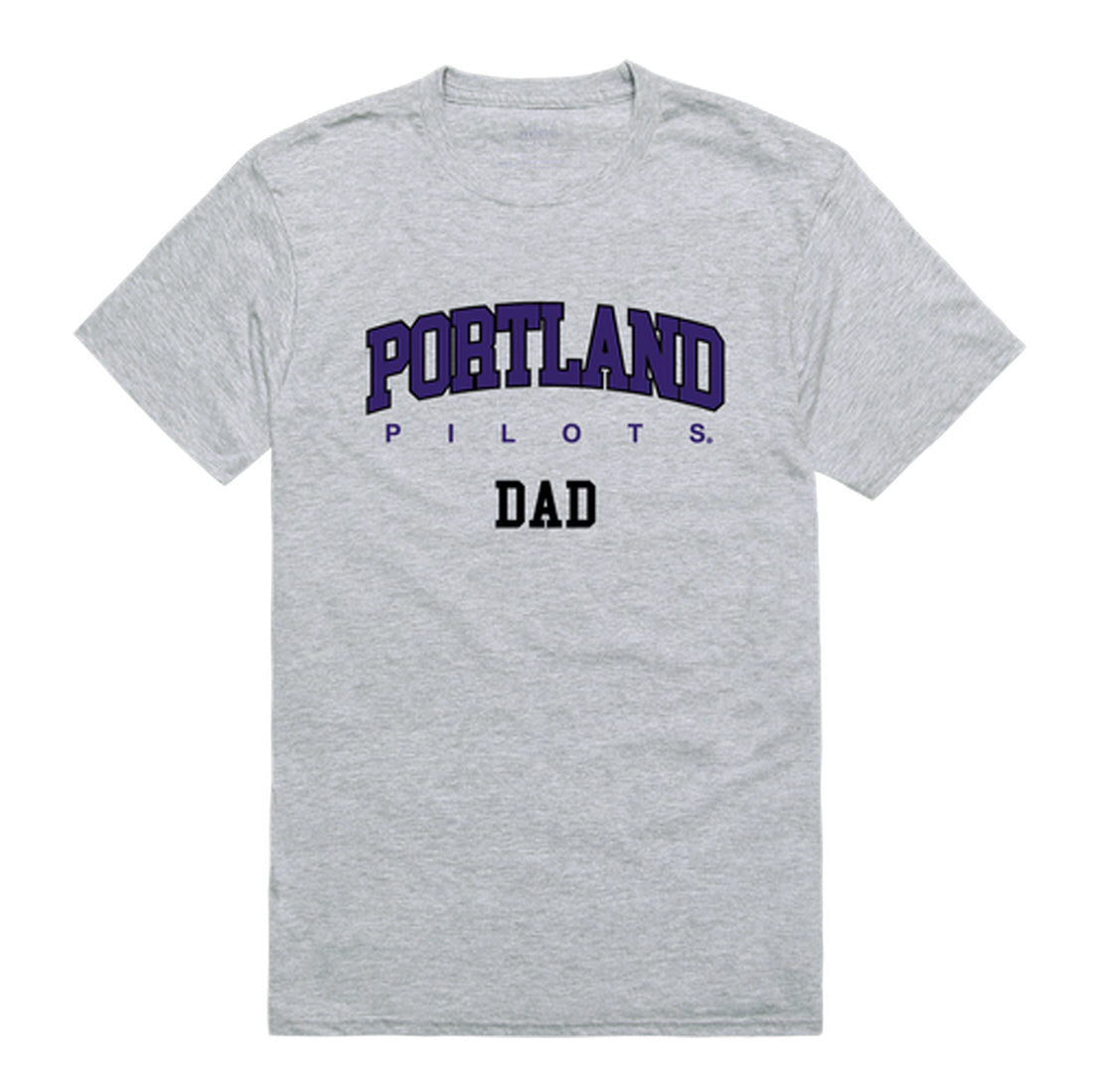 University of Portland Pilots Dad Tee T-Shirt - Heather Grey, Small