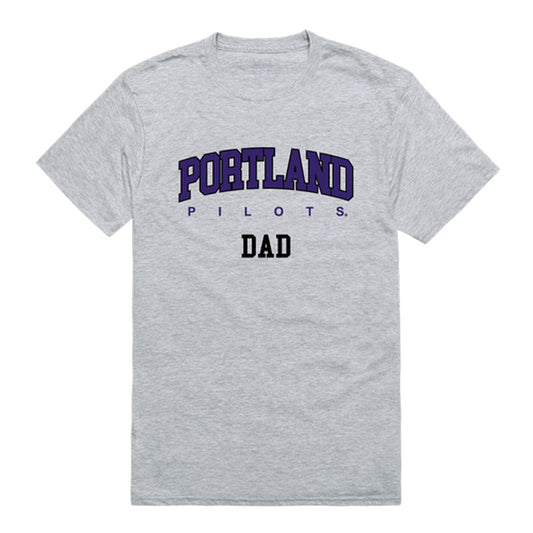 University of Portland Pilots Dad Tee T-Shirt - Heather Grey, Small